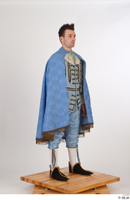  Photos Man in Historical Baroque Suit 2 Baroque a poses blue cloak medieval Clothing whole body 0006.jpg